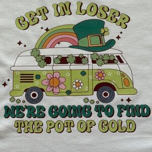 Gildan Tee with , St Patrick’s Day , retro Volkswagen Bus